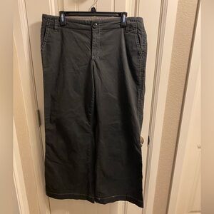 Old Navy 12 Pants Gray Flare Leg Lowest Rise Stretch Slacks Trousers 2007